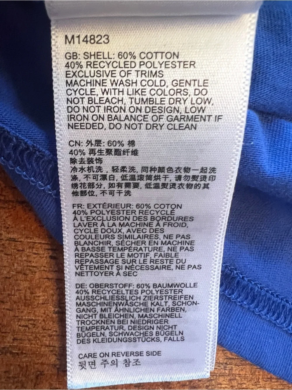 Marmot Mountain Work Blue Graphic Cotton T Shirt Size L - Picture 5 of 6